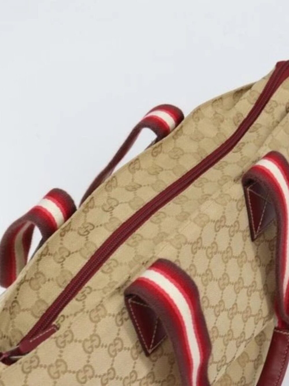 GUCCI GG Canvas Tote Bag Beige 131230 Auth SW2064 - Picture 6 of 16
